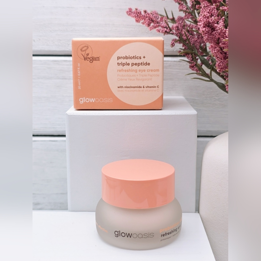 Glowasis Probiotics + Triple Peptide Refreshing Eye Cream Vegan